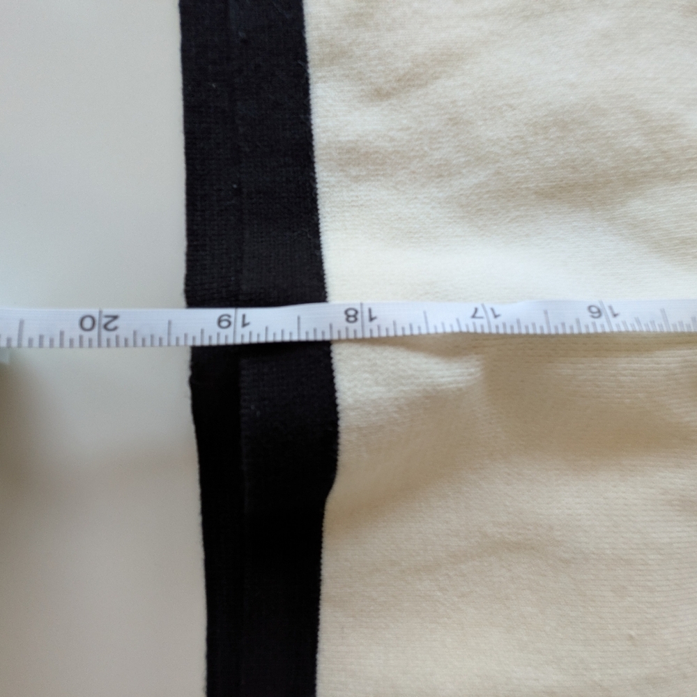 Zara Knit Cream Black Contrast Pearl Button Cardigan Sweater Medium - Picture 11 of 11